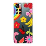 PrintiFy Xiaomi Redmi Note 11 Pro Plus 5G ile Uyumlu Water Color 5 Kamera Korumalı Şeffaf Kılıf