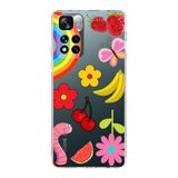 PrintiFy Xiaomi Redmi Note 11 Pro Plus ile Uyumlu 1mm Slim Fit Water Color 5 Baskılı Şeffaf Kılıf
