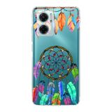 PrintiFy Xiaomi Redmi Note 11E ile Uyumlu 1mm Slim Fit Nazar Boncuğu 6 Baskılı Şeffaf Kılıf