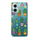 PrintiFy Xiaomi Redmi Note 11E ile Uyumlu 1mm Slim Fit Water Color 4 Baskılı Şeffaf Kılıf