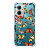 PrintiFy Xiaomi Redmi Note 11E Uyumlu Water Color 2 Baskılı Şeffaf Köşe Korumalı Antişok Kılıf