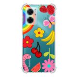 PrintiFy Xiaomi Redmi Note 11E Uyumlu Water Color 5 Baskılı Şeffaf Köşe Korumalı Antişok Kılıf