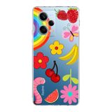 PrintiFy Xiaomi Redmi Note 12 Pro 5G ile Uyumlu 1mm Slim Fit Water Color 5 Baskılı Şeffaf Kılıf