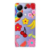 PrintiFy Xiaomi Redmi Note 13 Pro 4G ile Uyumlu Water Color 5 Kamera Korumalı Şeffaf Kılıf