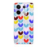 PrintiFy Xiaomi Redmi Note 13 Pro 5G ile Uyumlu Water Color 1 Kamera Korumalı Şeffaf Kılıf
