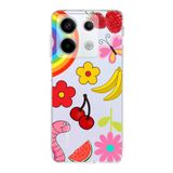 PrintiFy Xiaomi Redmi Note 13 Pro 5G ile Uyumlu Water Color 5 Kamera Korumalı Şeffaf Kılıf