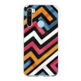 PrintiFy Xiaomi Redmi Note 8 ile Uyumlu Kapak Labirent Grafiti Tasarımlı 1mm Fit Şeffaf Silikon Kılıf