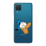 PrintifySamsung Galaxy A12 Uyumlu Kamera Korumalı Kapak Donald Duck E Tasarımlı Şeffaf Kılıf
