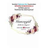 printiks Çeyiz Koli Etiketi 10 Adet A4 Ebat Baskılı Sticker