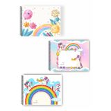 printkonsept 3'lü Set Resim Defteri,küçük Boy Resim Defteri,resim Defteri,15 Yaprak, Spiralli Resim Defteri 17*24