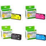 PrintPen Hp 953XL HP8210/8710/8715/8720/8725/8730/8740/7720/7730/7740 4 Renk Muadil Kartuş Seti - Siyah - Mavi - Kırmızı - Sarı