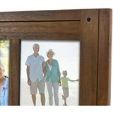 Prinz Homestead Çift Kişilik 5x7 Koyu Ceviz Resim Çerçevesi - Eskitilmiş Rustik Dekor Ahşap Fotoğraf Çerçevesi, İki Yönlü Şövale, Duvar veya Masa Üstü Sergisi