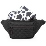 Pripher Taşınabilir Değiştirme Pedi ile Küçük Bebek Bezi Çantası, Anne ve Baba için Mendil Cepli Crossbody Bezi Çanta Paketi, Bebek Seyahat için Mini Bebek Bezi Çantası Bel Çantası, Siyah
