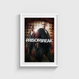 Prison Break Dizi Posteri Tablo Çerçeveli Poster Duvar Dekorasyonu - 21 x 30 - Beyaz Çerçeveli