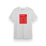 Prison Break Red Prison Bars Beyaz Kısa kol Erkek Tshirt