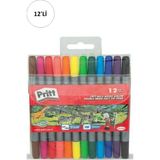 Pritt 12 Li Pritt Çift Uçlu Keçeli Kalem - 12 Renk - Renkli