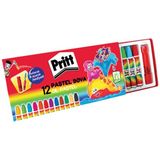 Pritt 12 Renk Pastel Boya Karton Kutu Boyalar Eğlenceli Sanat İçin Renkli Seçenekler