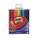 Pritt 12'li Keçeli Kalem Seti 1 Adet Canlı Renkler ve Ergonomik Tasarım ile Yaratıcılığınızı Destekler