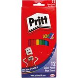 Pritt 12'li Kuru Boya Kalemi Karton Kutu İçinde Canlı Renklerle Yaratıcı Çizimler İçin