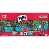 Pritt 12'li Pastel Boya Karton Kutu Renkli Yumuşak Uçlar ile Çizim İçin İdeal