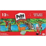 Pritt 12'li Pastel Boya Renkli Karton Kutu Çocuklar İçin Eğlenceli Sanat Malzemesi