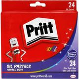 Pritt 24 Renk Pastel Boya Karton Kutu Ultra Canlı Renkler ile 24 Adet Kırtasiye Ürünü