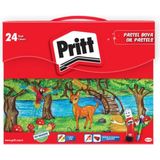 Pritt 24'lü Pastel Boya Seti Günlük Çantada Çocuklar İçin Renkli Yaratıcı Malzeme