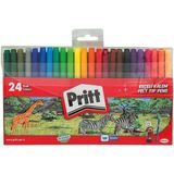 Pritt 24’lü Yıkanabilir Keçeli Kalem Renkli Set Dayanıklı Eğlenceli Kullanım İçin