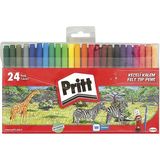 Pritt 24'lü Yıkanabilir Keçeli Kalem Seti Çocuklar İçin Renkli Boyama ve Etkinlik Amaçlı