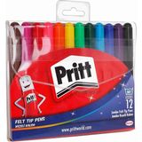 Pritt Jumbo Keçeli Kalem 12 Renk Prit 12 Li Keçeli Kalem Jumbo 1 Paket - Karışık-Çok Renkli - Standart