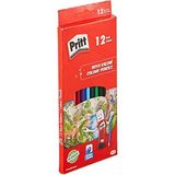 Pritt Kuru Boya Kalemi Seti 12 Renk Yumuşak Mineli İz Bırakmadan Silinir