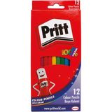 Pritt Kuru Boya Kalemleri 12 Renk Parlak ve Canlı Renklerle 12'li Paket