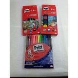 Pritt Kuruboya 12'li + Pastel Boya 12'li + Keçeli Kalem 12'li