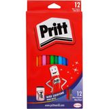 Pritt Renkli 12 Adet Silinebilir Mum Pastel Boya Crayon Karton Kutu Kırtasiye Ürünü 1433960