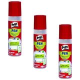 Pritt Sıvı Yapıştırıcı 40 ml 3 Adet Pen Glue Yapıştırıcı 3 Adet Glue Pen Sünger Uçlu Yapıştırıcı 1 Paket - Beyaz - Standart