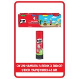 Pritt Stick 43 gr Shrink Oyun Hamuru 4 Renk X 100 gr