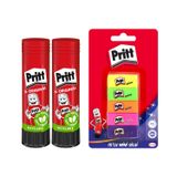 Pritt Stick 43 gr Shrink X 2 Adet Mini Silgi 10'lu Blister