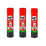 Pritt Yapıştırıcı 3 Adet Solventsiz Kullanım İçin 11 gr Kırmızı Renkli Stick