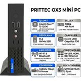 Prıttec Ox3 Intel Core I3-12100 4gb 256GB SSD Windows 11 Pro Mini Pc Q7-TH610Lİ3121008 011
