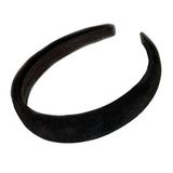 Pritties Accessories Siyah Kadife Hissi Veren Alice Saç Bandı Saç Bandı 2,5 cm (1) Genişlik