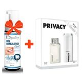 Privacy 100 ml Bayan Parfüm Seti Edt +Deodorant 150 ml Kofre Kadın Set+E2'Quality Diş Beyazlatıcı Köpük