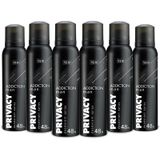 Privacy Addiction 6x150 ml Erkek Sprey Deodorant