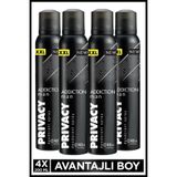 Privacy Addiction Man Deodorant 4x200 Ml
