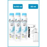 Privacy Addiction Woman Edt 50 Ml Parfüm & Emotion Ocean Fresh Kadın Deodorant 3x150 Ml