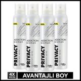 Privacy Addiction Woman Kadın Alüminyumsuz Vegan Deodorant 4X200 ml - 800 ml