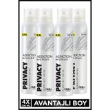 Privacy Addiction Woman Kadın Alüminyumsuz Vegan Deodorant 4x200 Ml