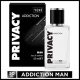 Privacy Erkek EDT Parfüm 50 ml Man Addiction Deri Koku ile Etkileyici ve Çekici