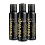 Privacy Gold 3x150 ML Men Deodorant