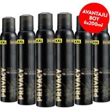 Privacy Gold Man 6x200 ml Erkek Deodorant Sprey Pudrasız Özellik ile Ter Kokusuna Karşı Etkili