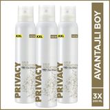 Privacy Gold Women Kadın Deodorant 3x200 Ml Gold Sensation Koku Türü ile Kadınlar İçin Avantajlı Set - 150 ml